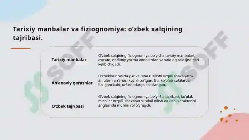 Fiziognomiya: tarixiy va zamonaviy nuqtai nazar 7