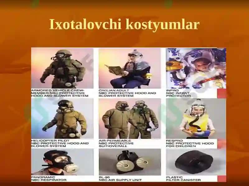 MAVZU:  Shaxsiy himoya vositalari va ulardan foydalanish 7