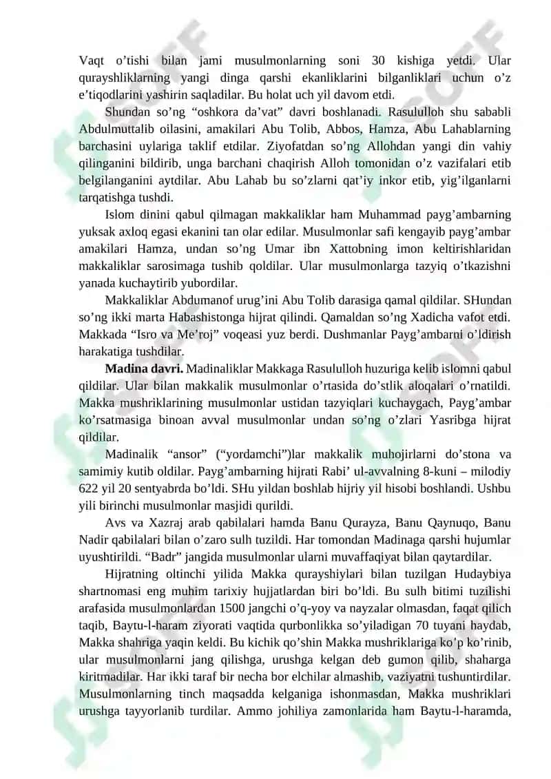 Islom dinining paydo bo‘lishidagi ijtimoiy-siyosiy va madaniy sharoitlar 7