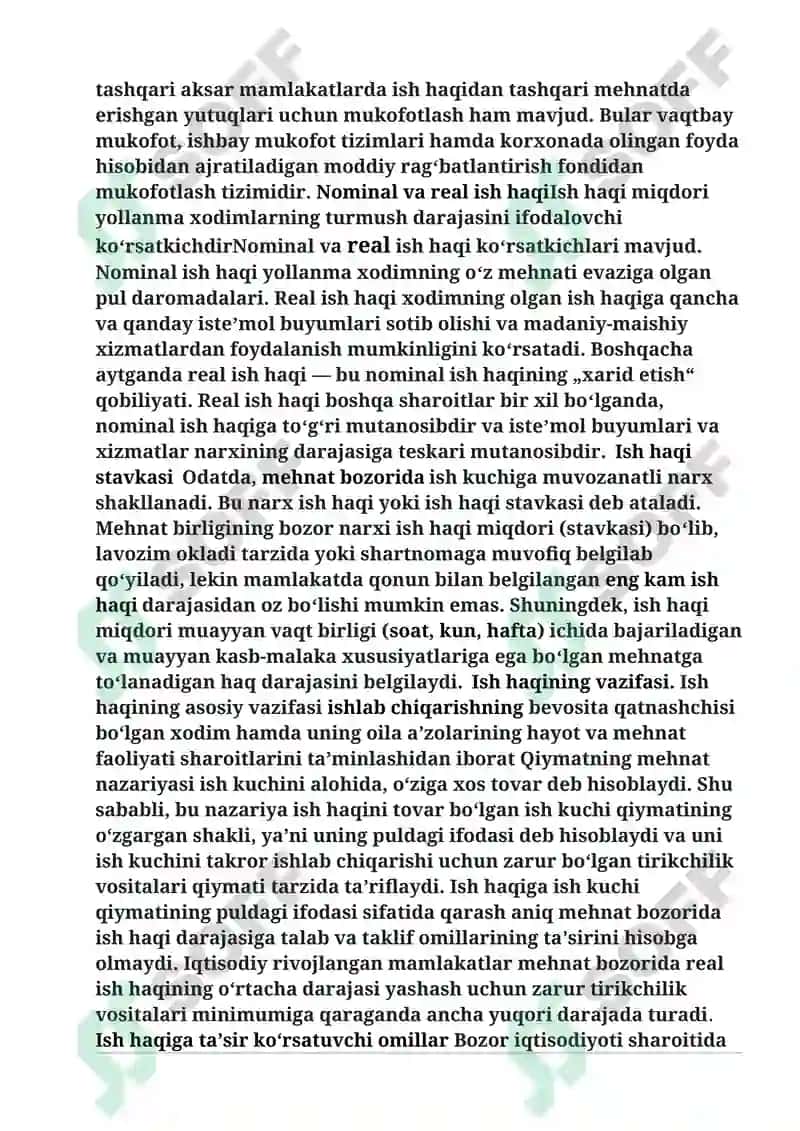 Moliyaviy hisob fanidan bajargan mustaqil ishi 7