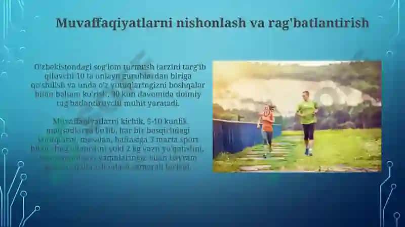 Sogʻlom hayot tarzini shakllantirishiga individual yondashuv tamoyillari 7