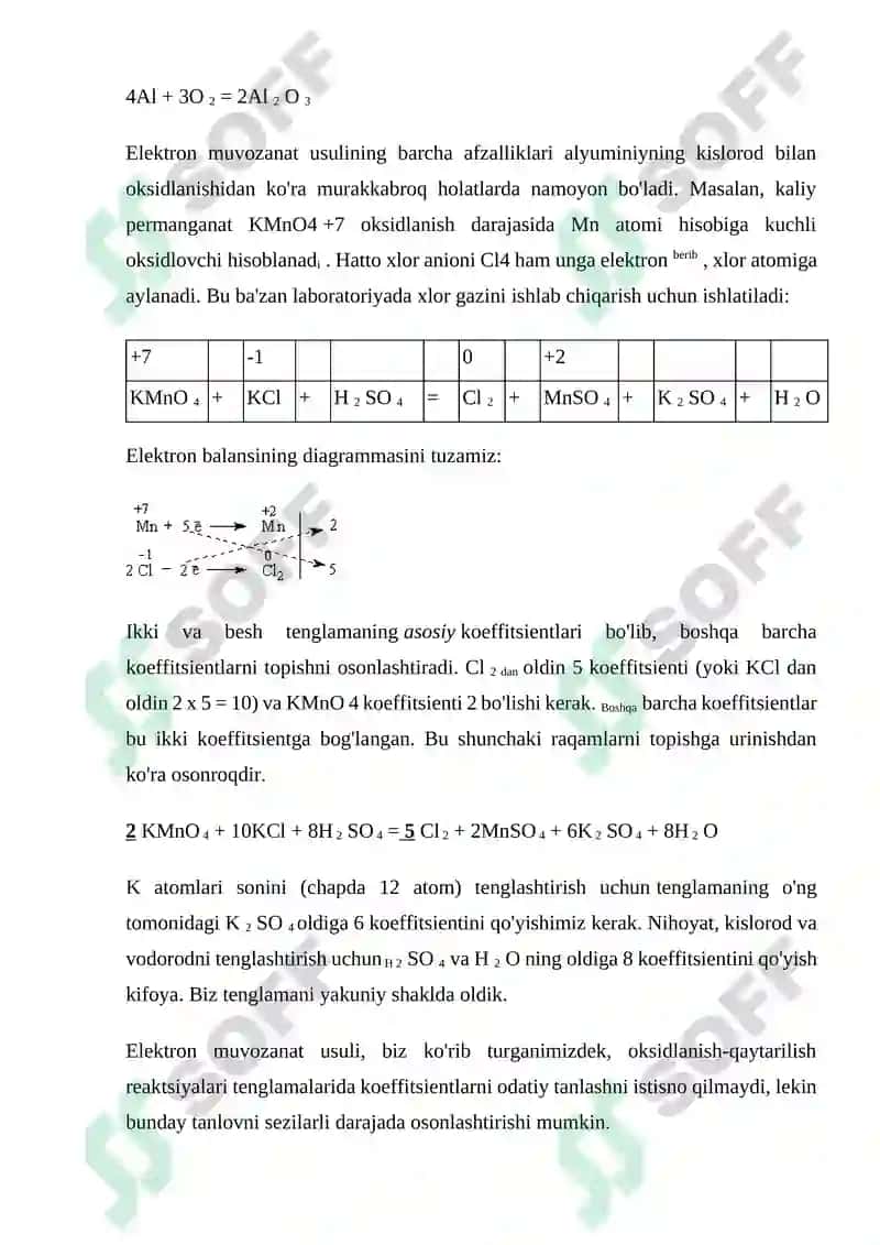 Oksidlanish–qaytarilish reaksiyalarining ahamiyati 7