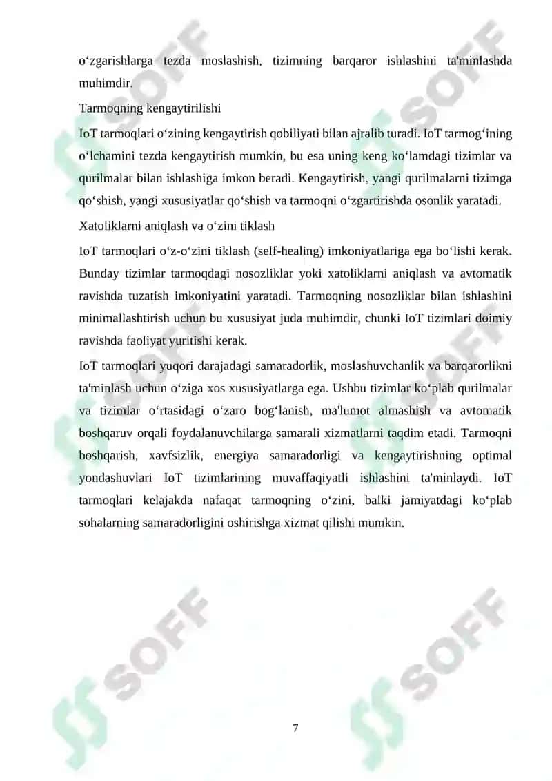 IoT qurilmalarida tarmoqdagi noaniqliklarni bartaraf etish 7