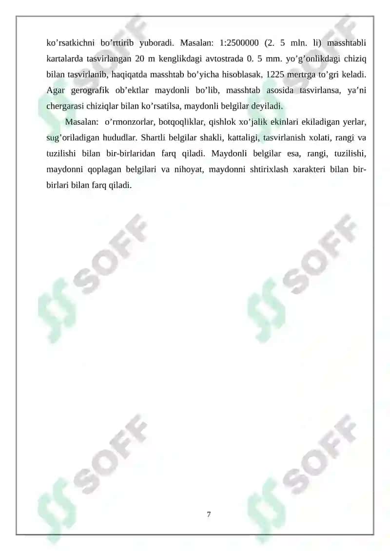 IQTISODIY KARTALARDA TASVIRLASH USULLARINING QO’LLANILISHI 7