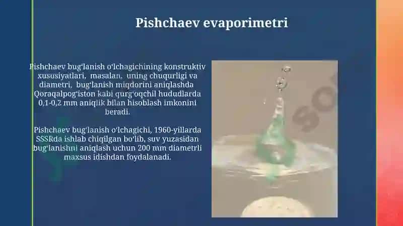 Evaporimetrlar turlari 7