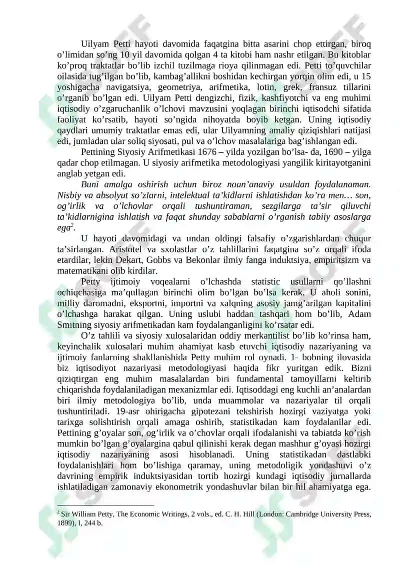 Klassik iqtisodiy maktabning iqtisodiy ta’limotlari 7