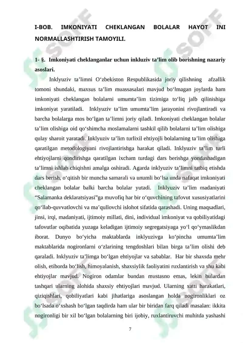 IMKONIYATI CHEKLANGAN BOLALARGA MAKTAB VA SINF XONALARINI MOSLASHTIRISH 7