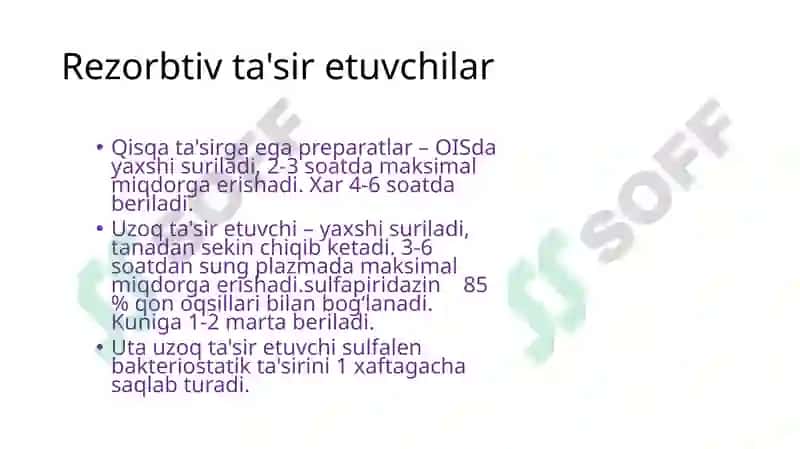 Stomotologiyayo’nalishi23-06guruhtalabasiNormo’minovaDilrabosulfanilamiddori vositalari 7