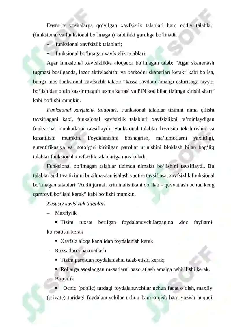 Dasturiy vositalarni ishlab chiqarishning hayotiy siklini amaliy tadbiqi 7