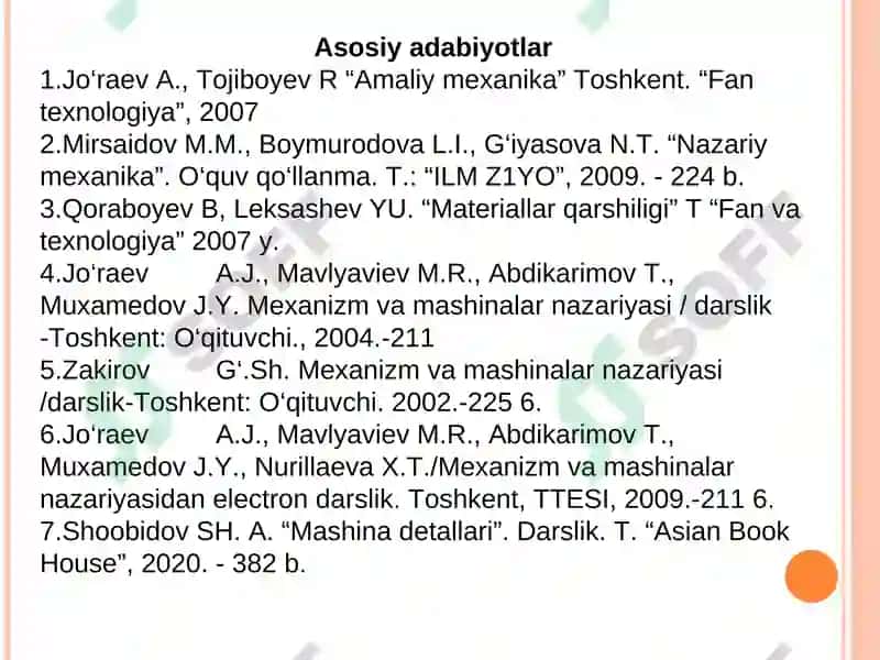 Nazariy va amaliy mexanika 7
