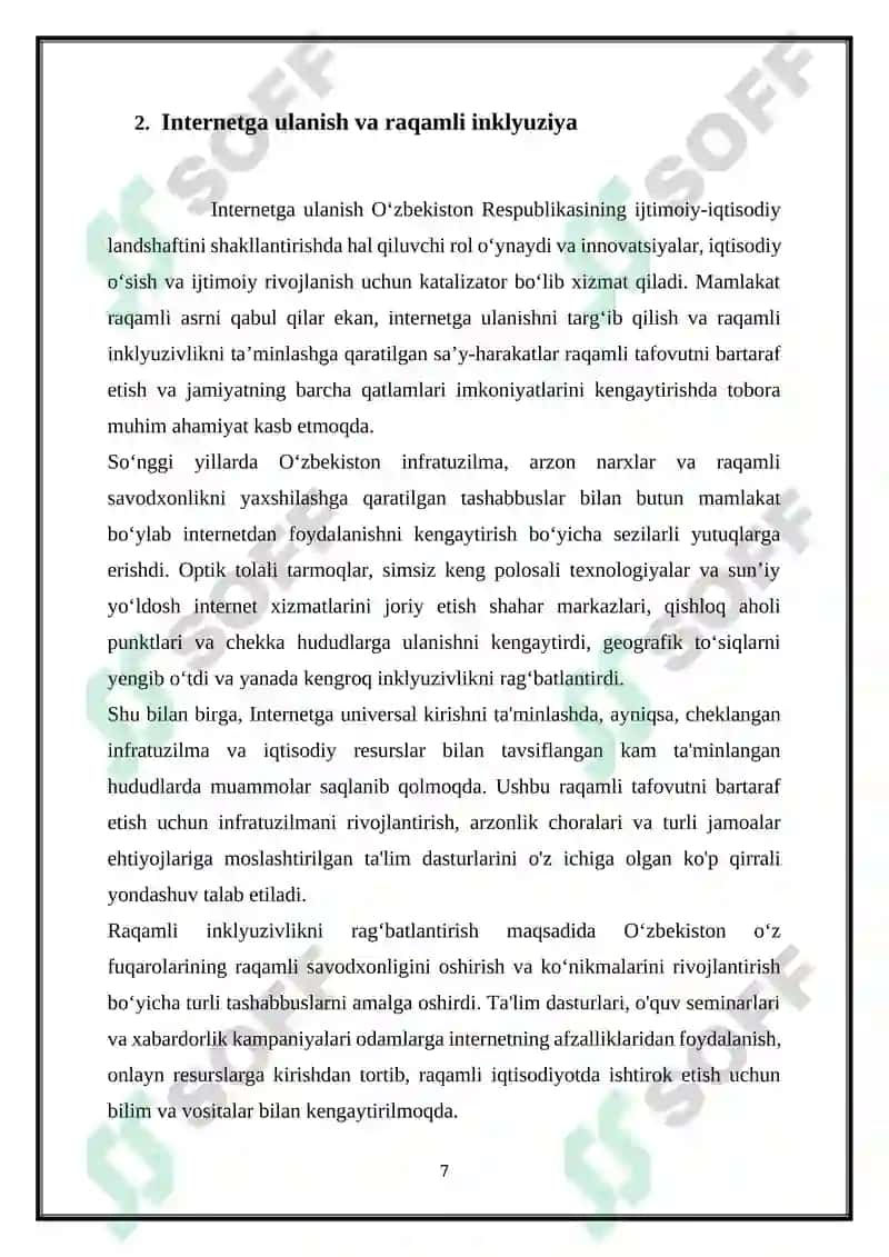 O‘ZBEKISTON RESPUBLIKASI MILLIY TARMOG‘I 7