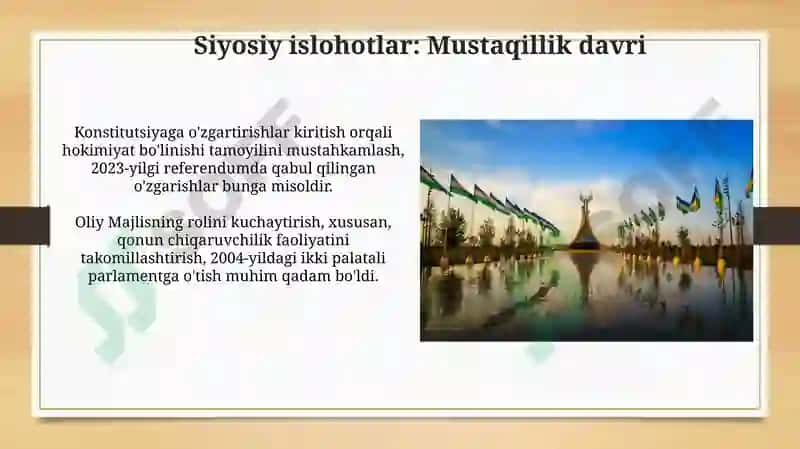 O'zbekiston mustaqilligi va tarixiy ahamiyati 7