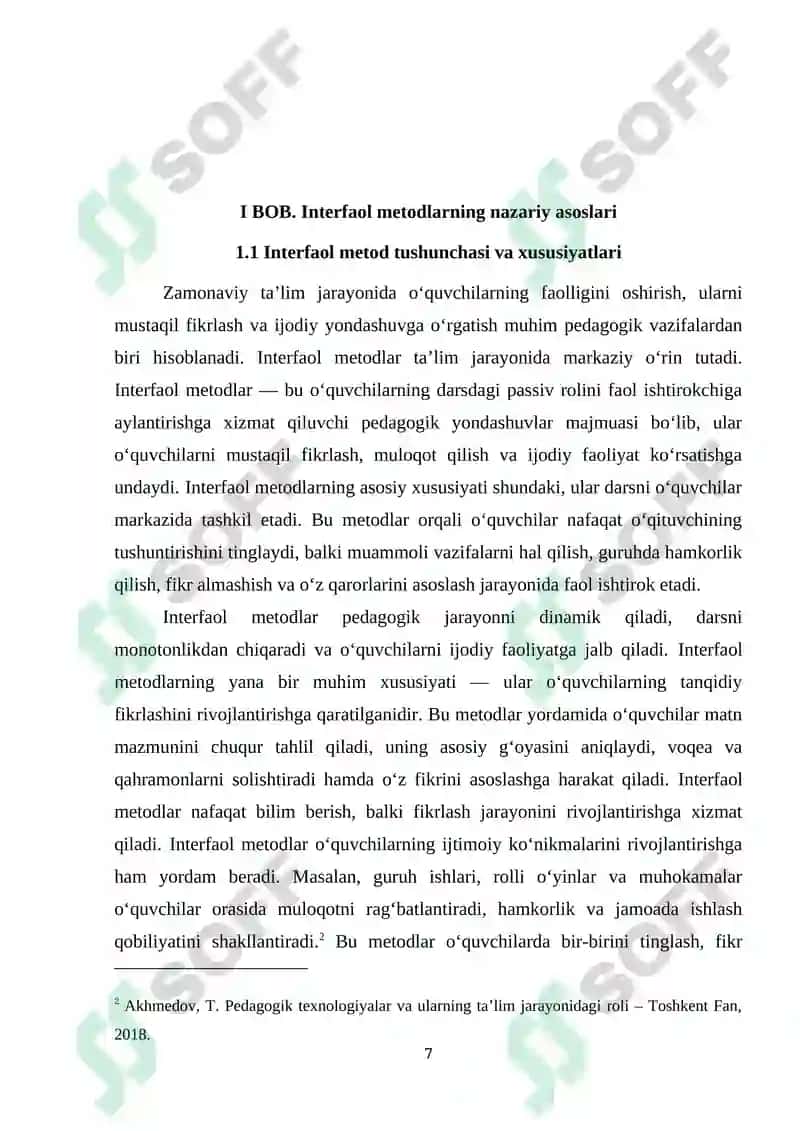 Adabiyot darslarida interfaol metodlardan foydalanish 7