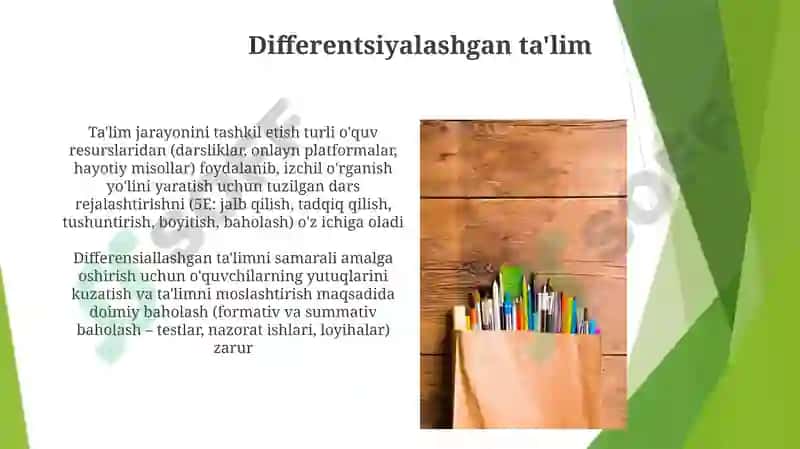O'quv-tarbiaviy jarayonni tashkil etish 7