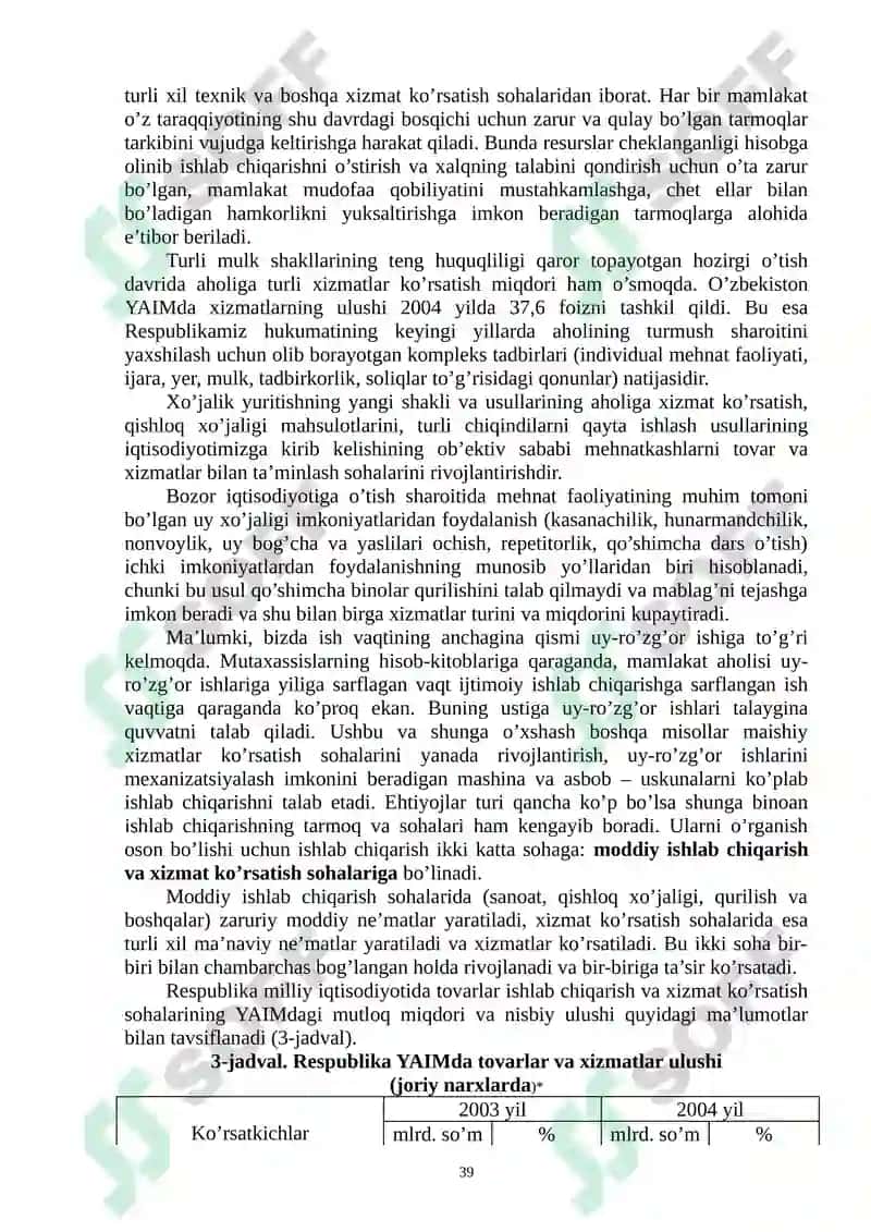 Ishlab chiqarish jarayoni va uning natijalari 7