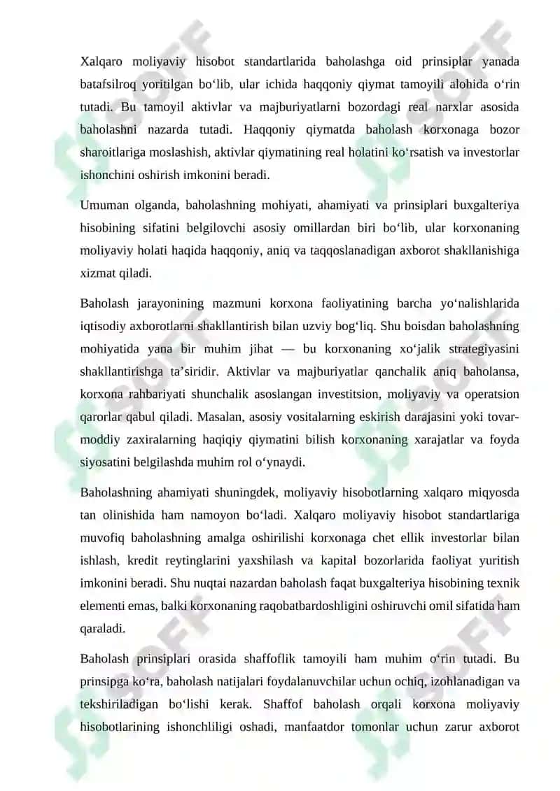 Buxgalteriya hisobida aktivlar va majburiyatlarni baholash 7