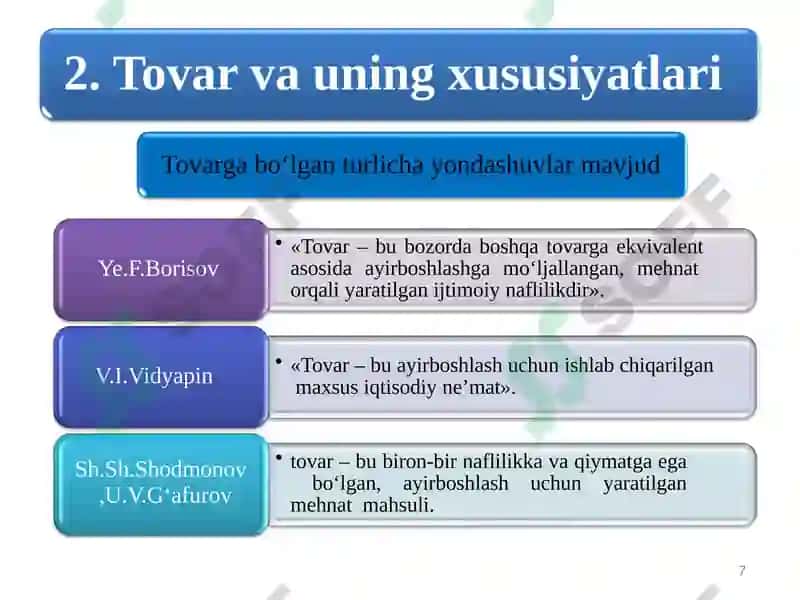 Pul munosabatlari rivojlanishi bozoriqtisodiyoti shakllanishi va amalqilishning asosidir 7
