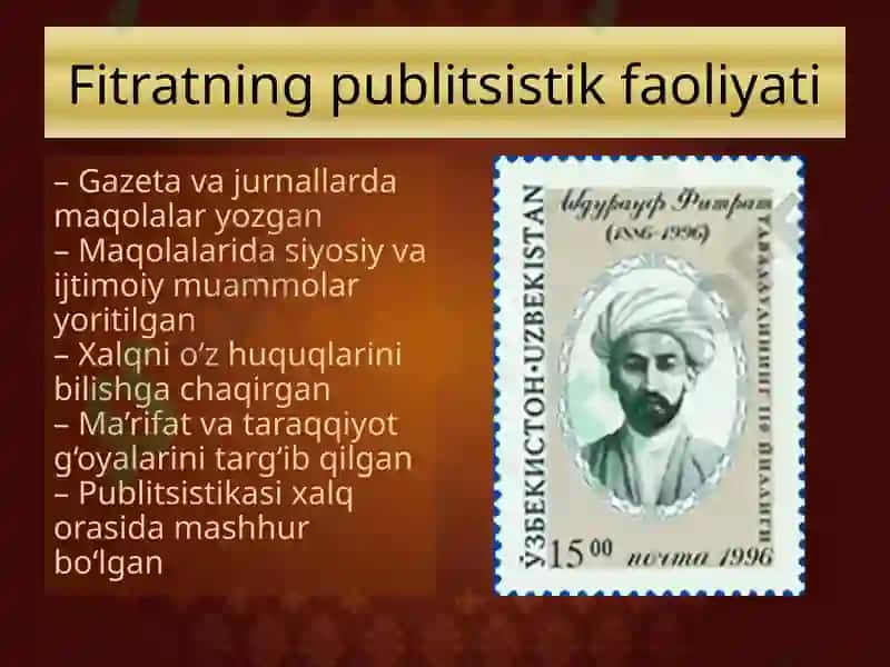 Fitratning hayoti va faoliyati 7