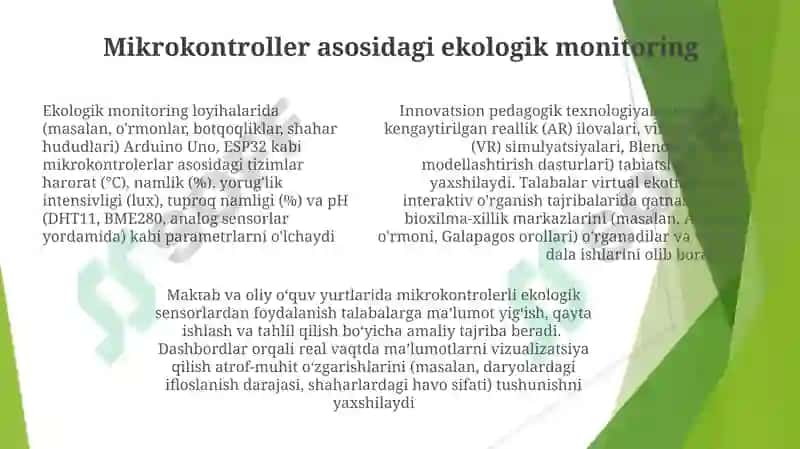 Innovatsion pedagogik texnologiyalar asosida tabiat bilan tanishtirish 7