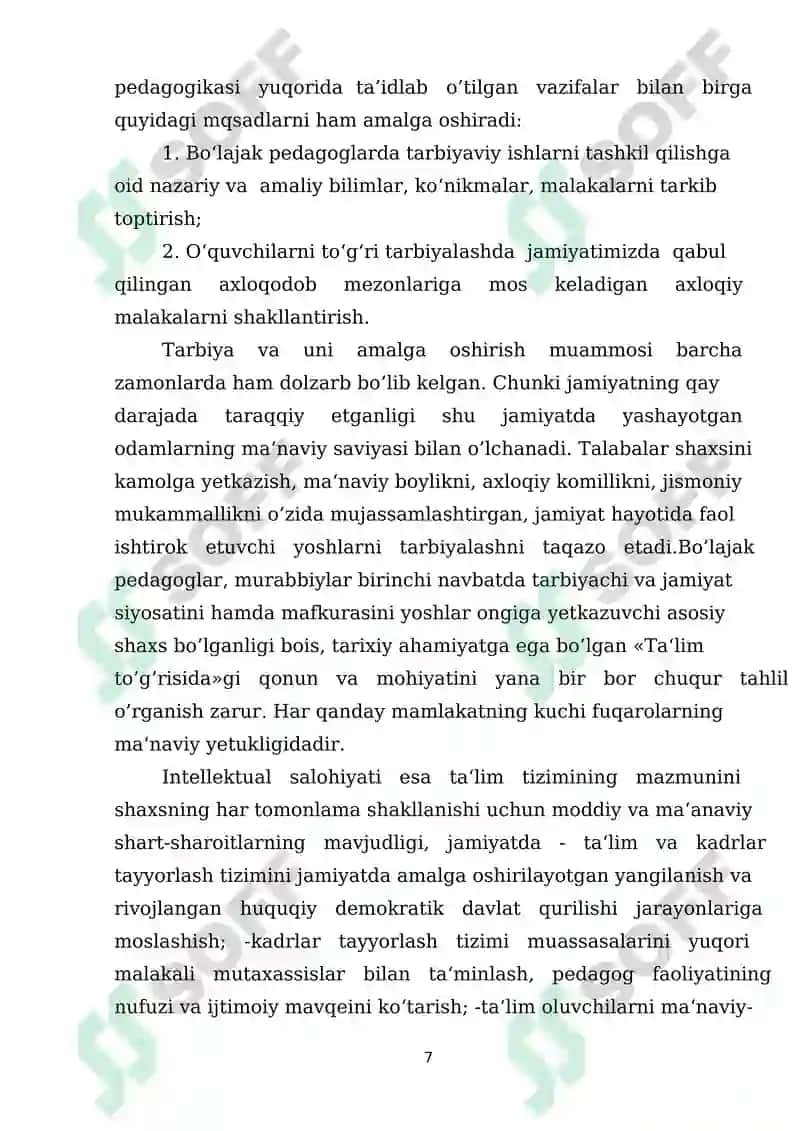 Tarbiyaviy ishlarniamalda tadbeh etishda pedagogik mahorat va uning asosiy tamoyillari 7