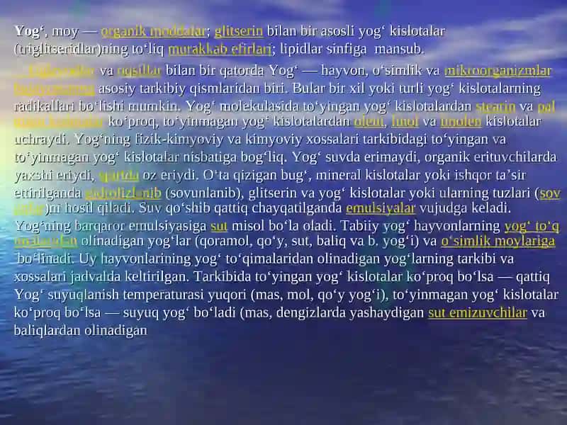 Qandolat mahsulotlari ishlab chiqarishdagi qo`llaniladigan qo`shimcha xom ashyo va materiallar 7