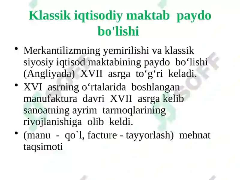 Iqtisodiy ta'limotlar tarixi 7