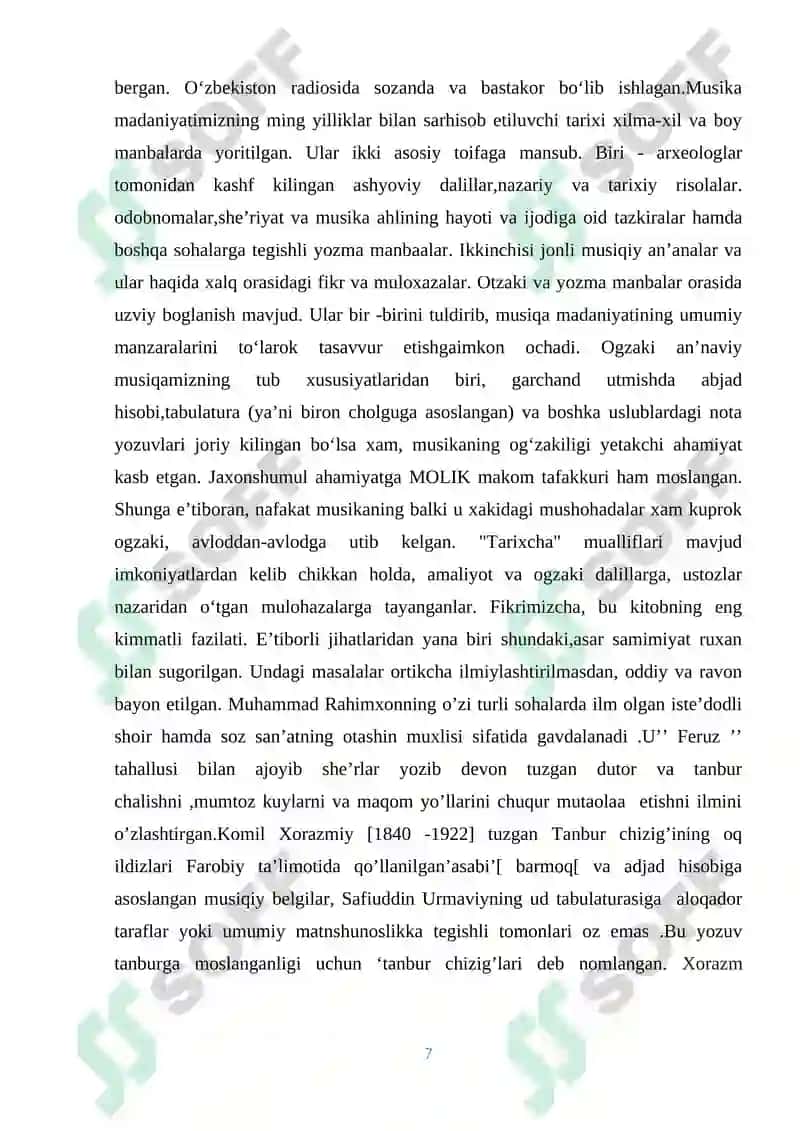 Xorazm moqamlari va ularning  musiqiy xususiyatlari 7