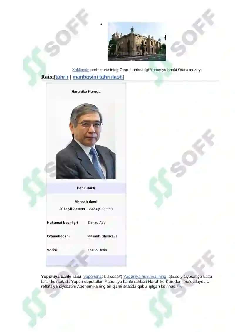 XIX ASRDA YAPONIYA BANK TIZIMINING ASOSIY XUSISIYATLARI 7