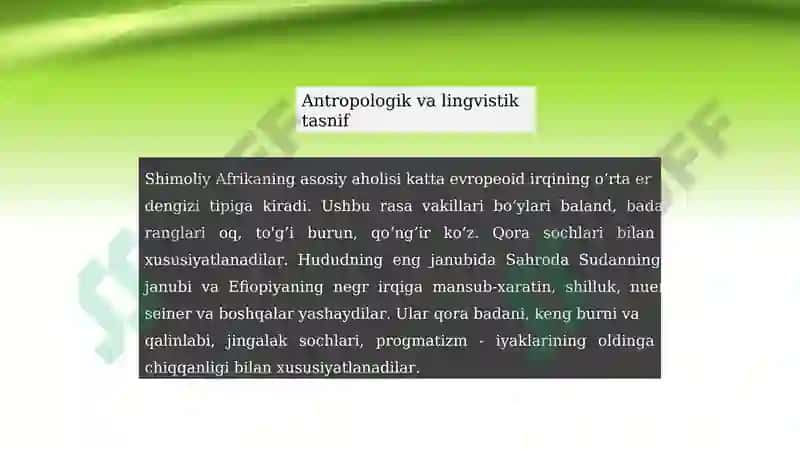 Afrika xalqlari etnologiyasi 7