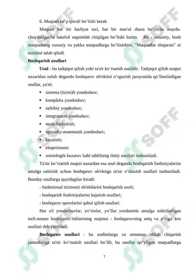 Boshqarish turlari va vazifalari 7