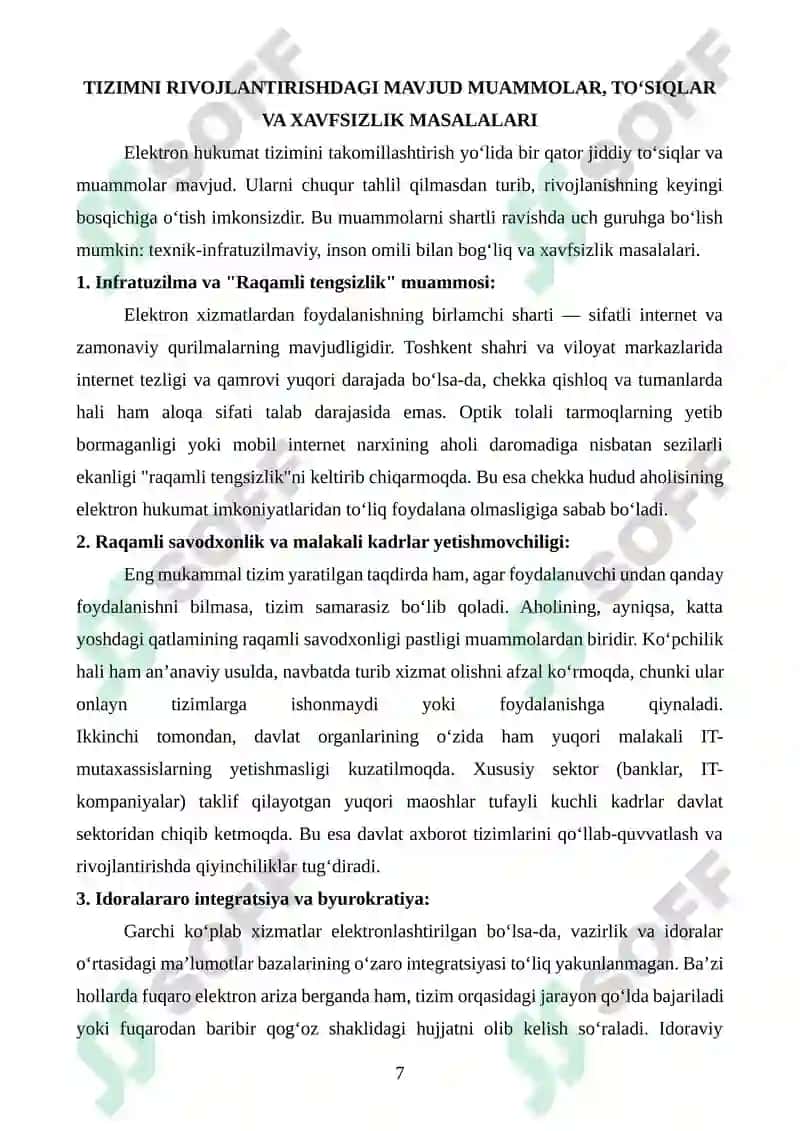Elektron hukumat tizimini takomillashtirish 7