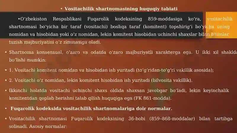 Vositachilik Shartnomasi 7