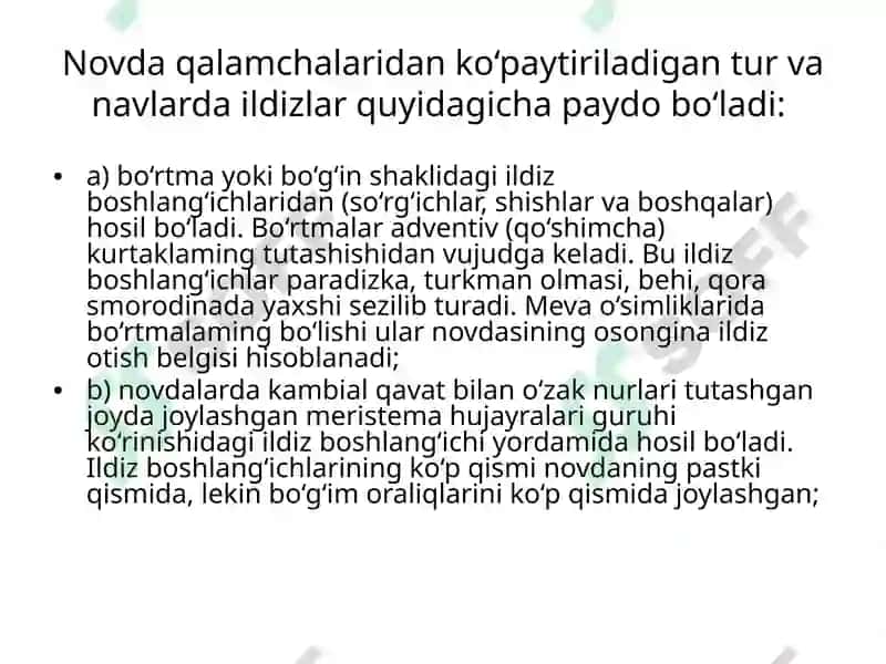 Meva Ekini Ko‘paytirishni Biologik Asoslari va Meva Ko‘chatlarini Yetishtirish 7