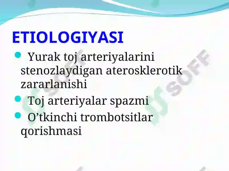 Tasodifiy yurakdan o'lim sindromi 7