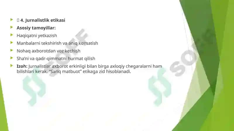 Kasbiy etikaning kategoriyalari 7