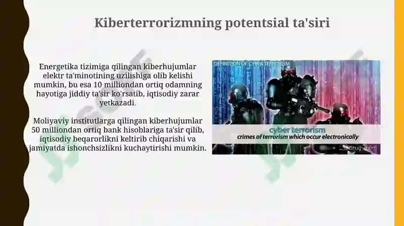 Kiberterrorizm va unda himoyalanish 7