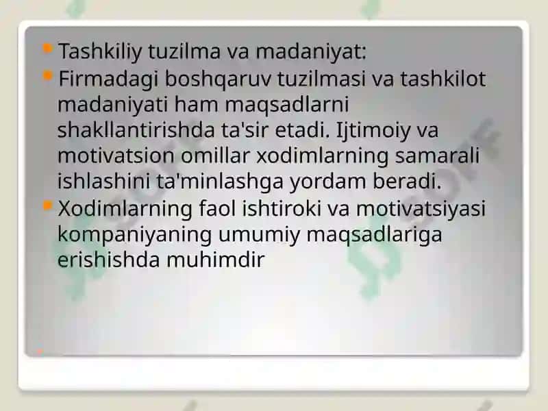 Ishlab chiqarish jarayoni va texnologiyalarning nazariy asoslari 7