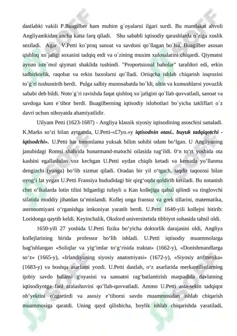 Mеrkantilizm va klassik iqtisodiy maktab 7