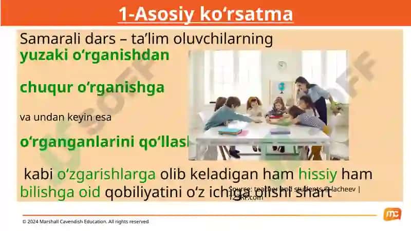 O‘zbekistondagi tabiiy fanlar master o‘qituvchilari uchun malaka oshirish o‘quv kursi 7