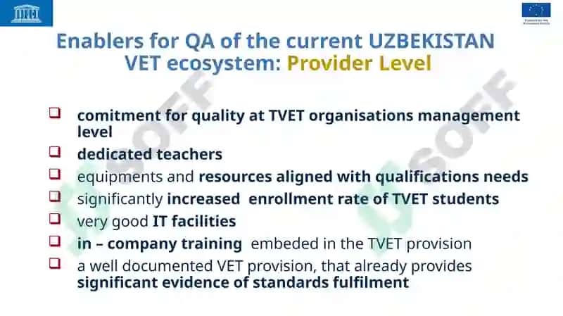 TOWARDS A NATIONAL QUALITY ASSURANCE FRAMEWORK / MECHANISM IN UZBEKISTAN 7