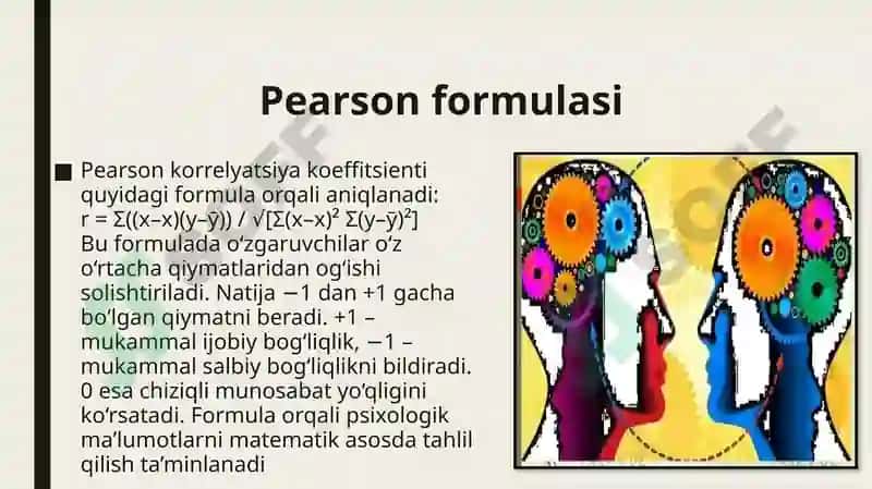 Person va Sperma korrelyatsiya mezonlari 7