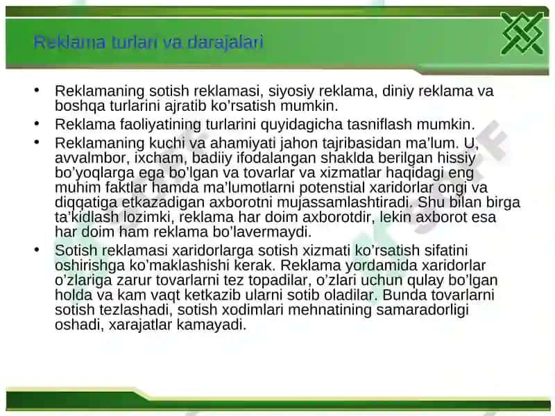 O'zbekiston reklama rivoji o'rinlardachiqib ketdi 7