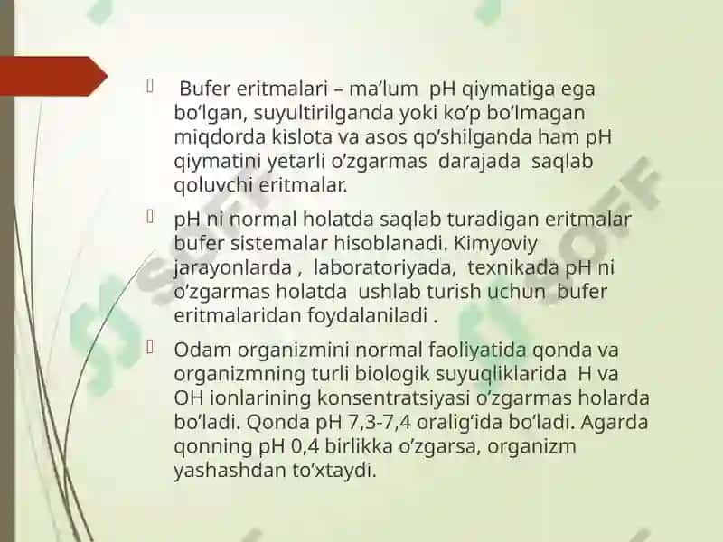 Kislota-asosli muvozanat 7