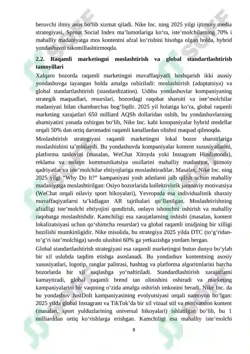 Xalqaro Bozorlarda Raqamli Marketing Strategiyasi 7