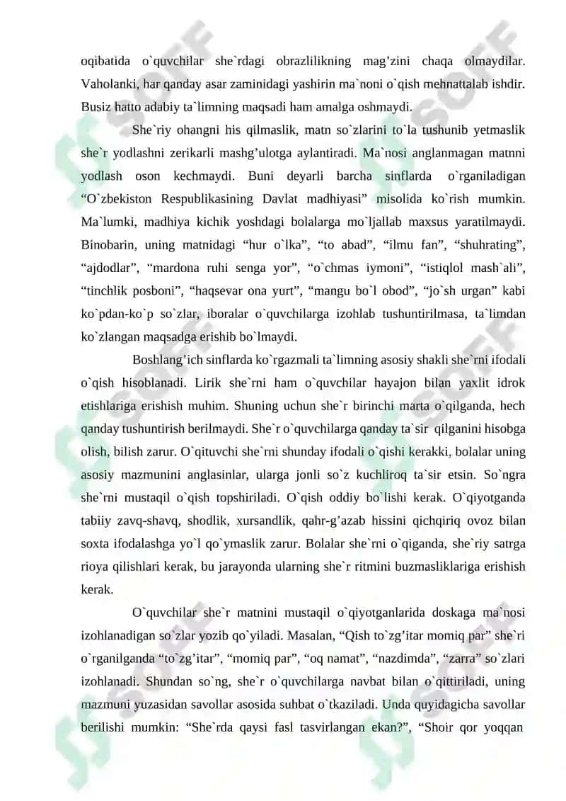 Sifat so'z turkumini o'rganish jarayonida o'quvchilar nutqini o'stirish 7