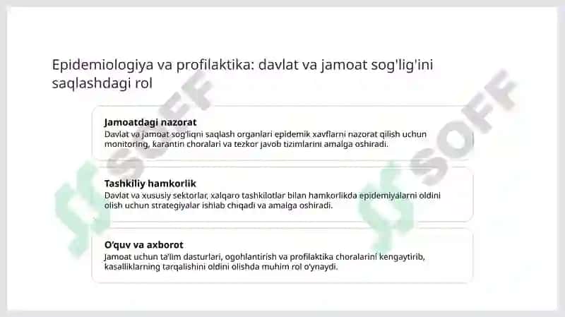 O'ta havfli karantin infeksiyalarning epidemiologiyasi va profilaktikasi ( QGKI, vabo,O'lat, kuydirgi) 7