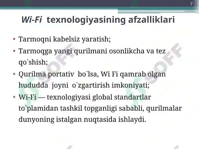 WiFi tarmog’i 7