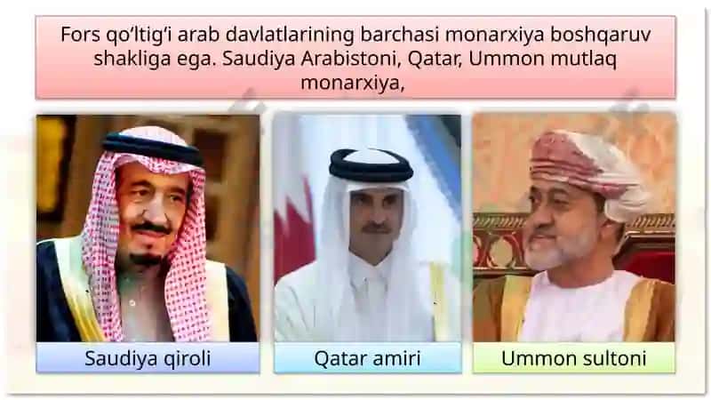 Forsqo‘ltig‘iarab davlatlari 7
