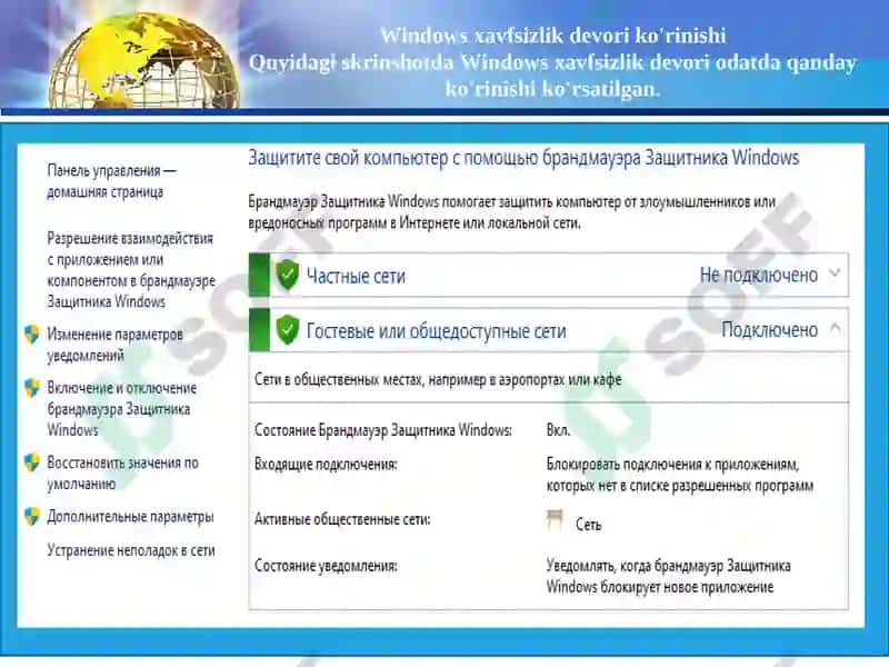 Windows operatsion tizimida brandmayerni sozlash. Vpn xizmatidan foydalanish 7