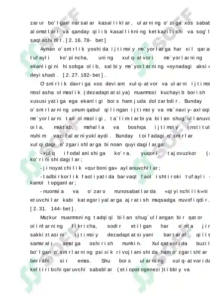 Deviant xulq atvor tushunchasi va uning pedagogik profilaktikasi 7